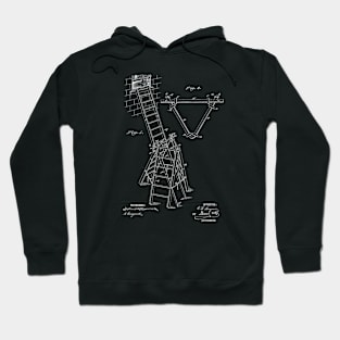 Fireman's Tower Vintage Patent Drawing Hoodie